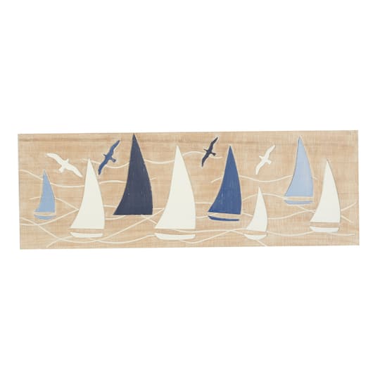 Brown Metal Coastal Wall Decor 15" x 31" x 7"